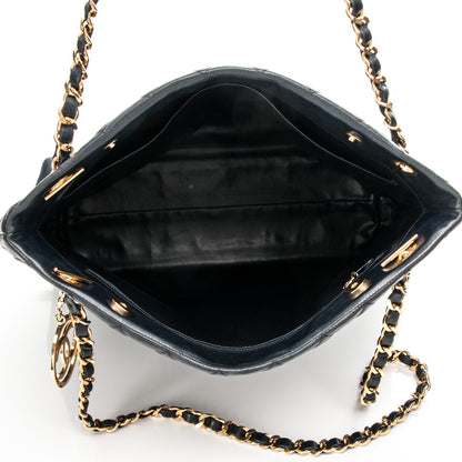 Chanel Calfskin Quilted Shoulder Bag Navy Blue 5 of 8