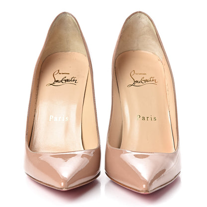 Christian Louboutin Patent Decollete 554 100 Pumps 35.5 Nude 2 of 17