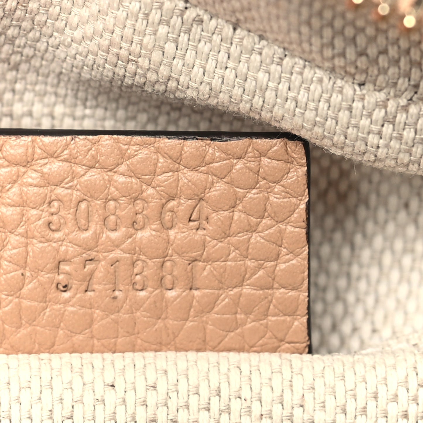 Pebbled Calfskin Small Soho Disco Bag Camelia