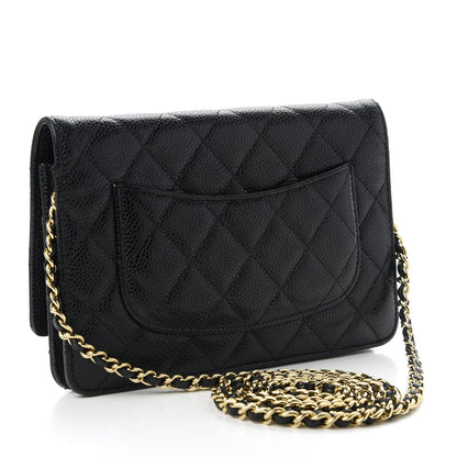 Chanel Caviar Quilted Wallet On Chain WOC Black 3 of 13
