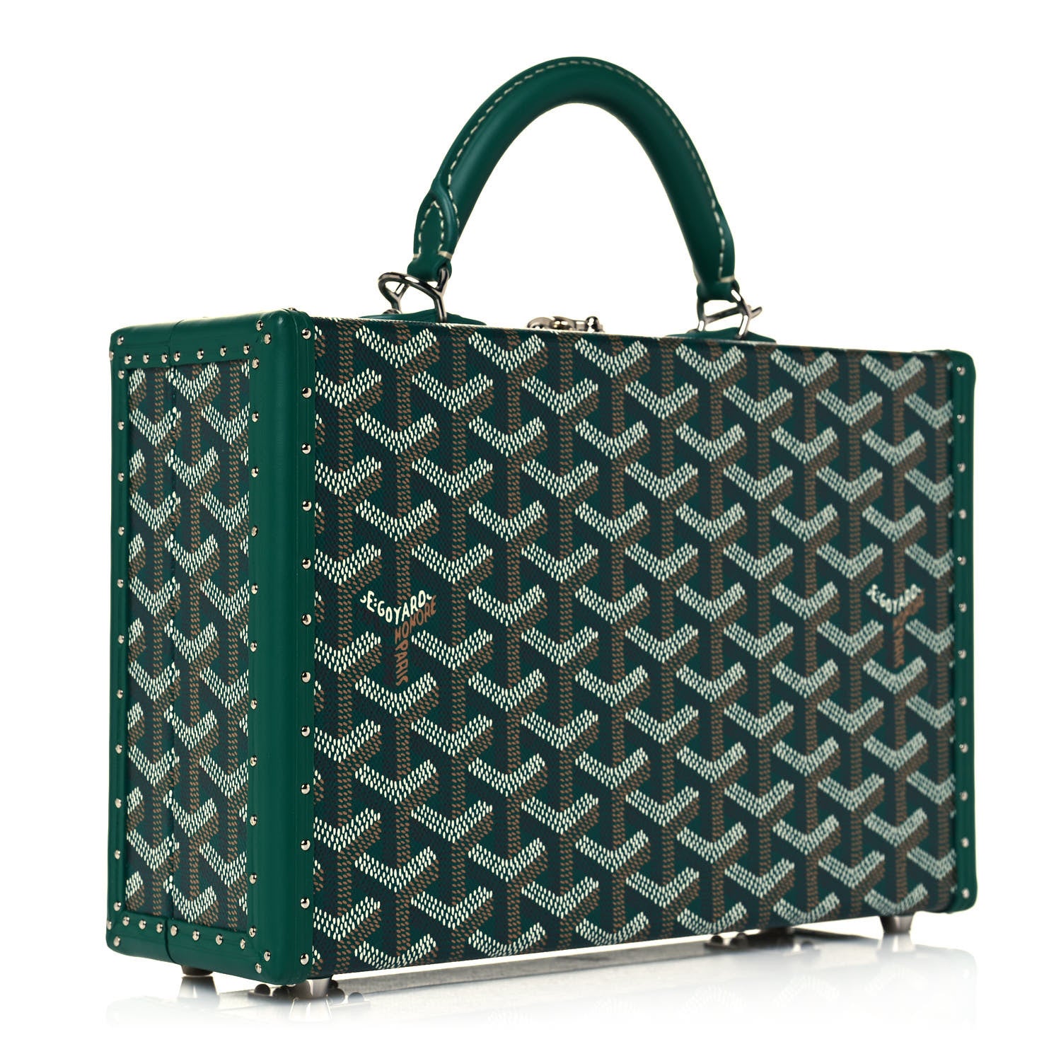 Goyard Goyardine Grand Hotel Trunk Bag Green 4 of 15