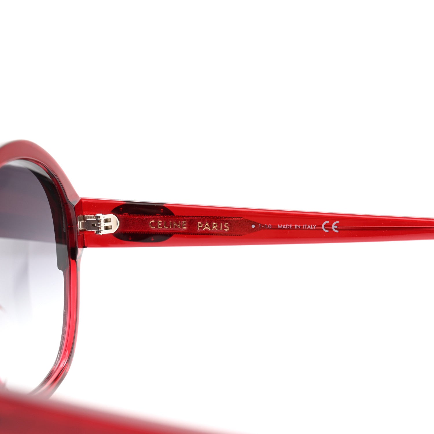 Celine Acetate Maillon Triomphe Sunglasses CL40154I Burgundy 5 of 7