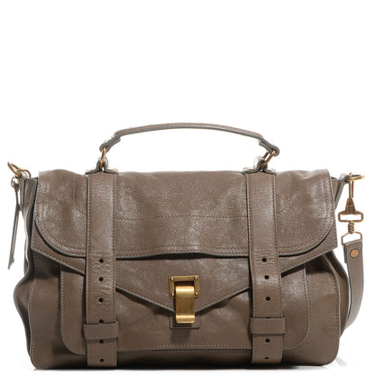 Proenza Schouler Lambskin PS1 Medium Satchel Smoke 1 of 14