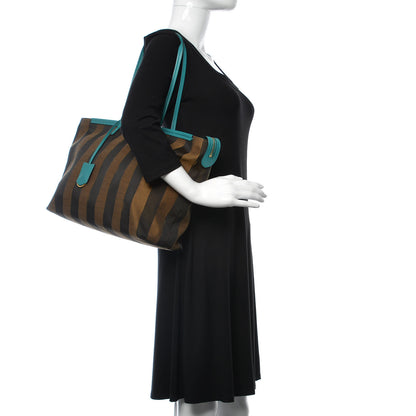 Fendi Pequin Vitello Medium Roll Tote Tobacco Lago 2 of 10