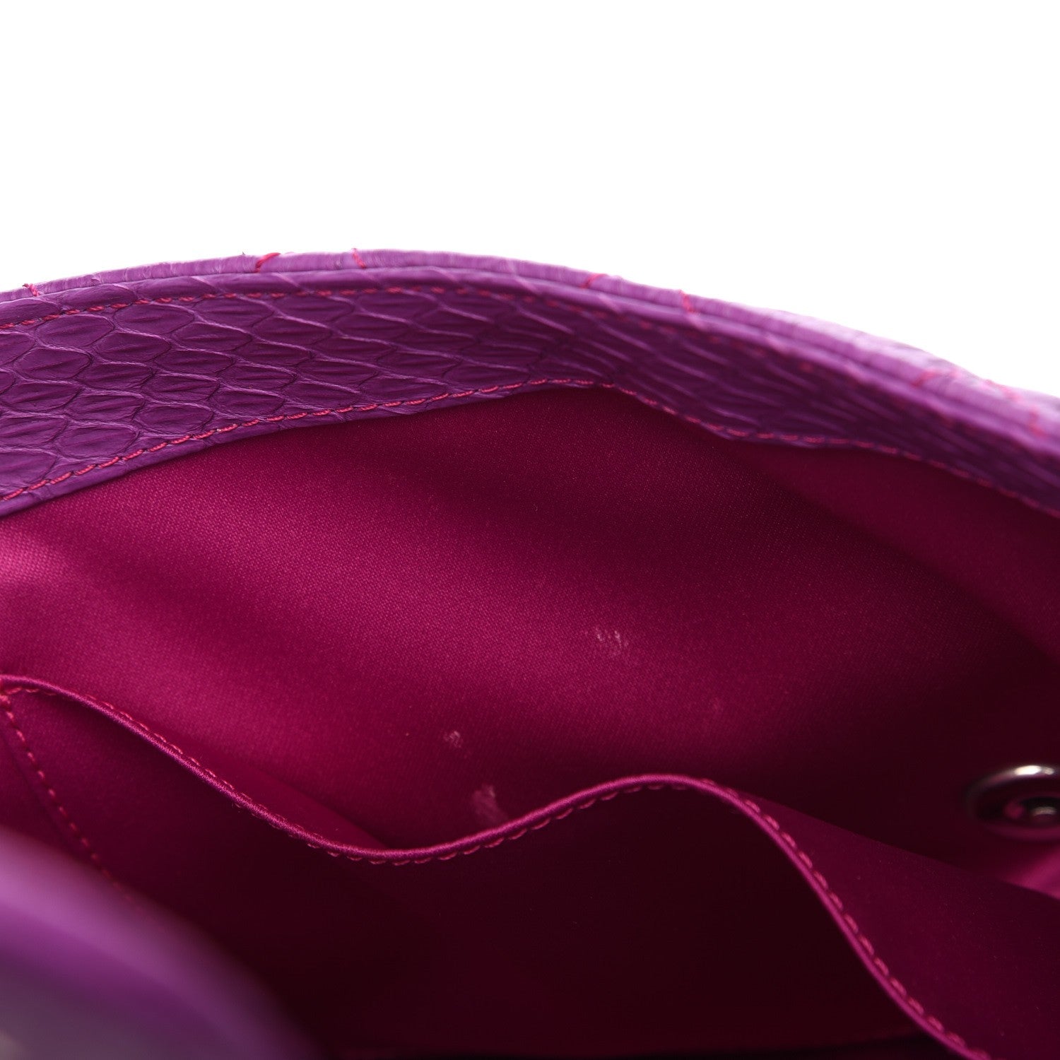 Chanel Elaphe Snakeskin Quilted Jumbo Easy Carry Flap Purple 6 of 8