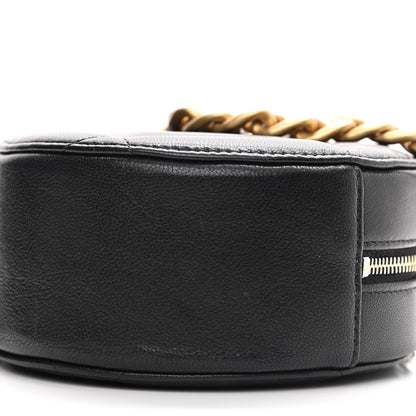 Chanel Lambskin Quilted Chanel 19 Round Clutch With Chain Black 10 of 11