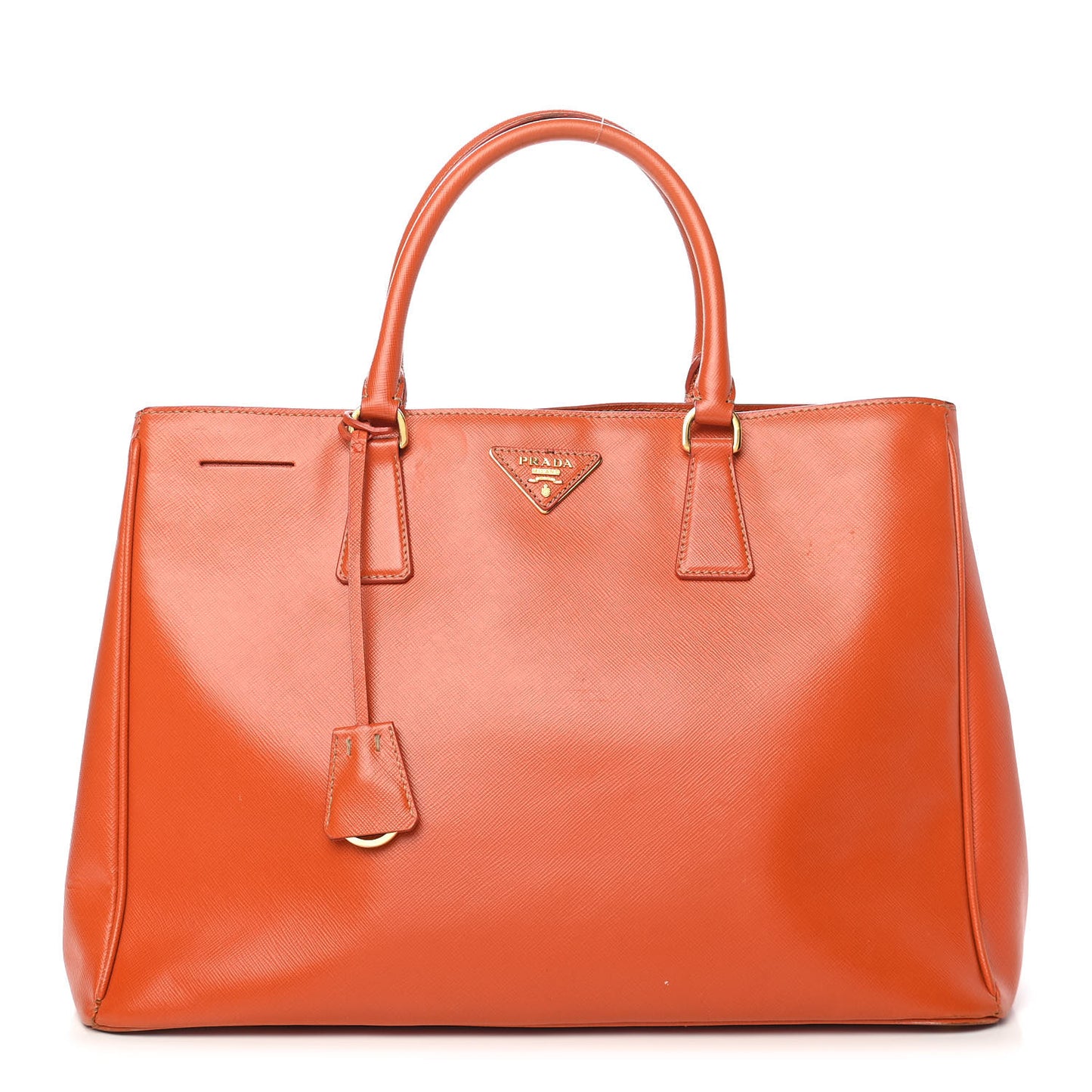 Saffiano Lux Large Tote Papaya