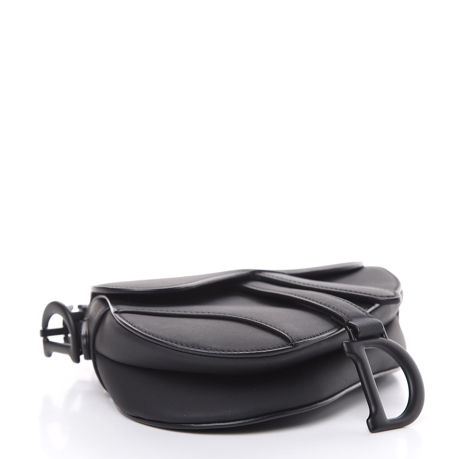 Christian Dior Ultra Matte Calfskin Mini Saddle Bag Black 4 of 8
