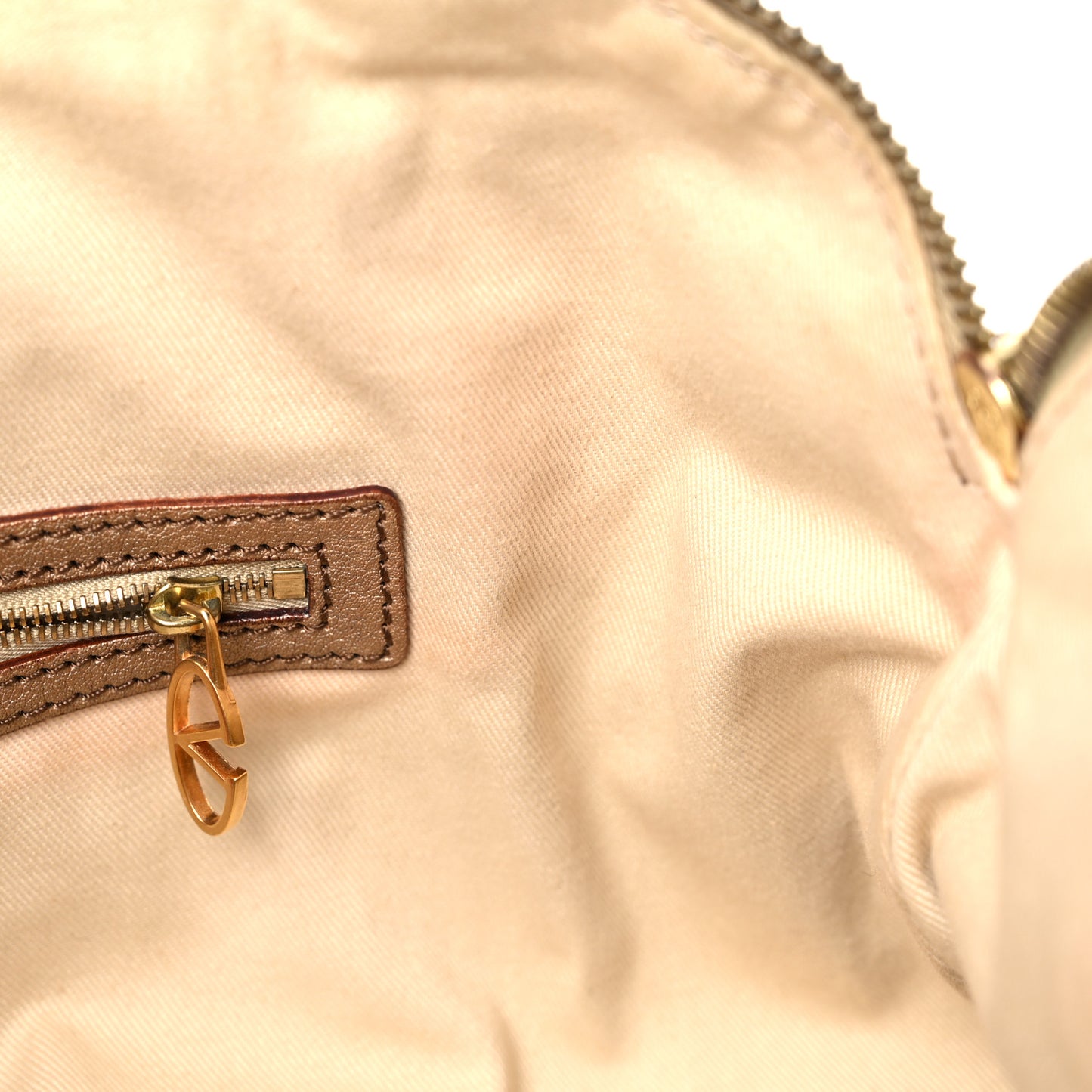 Calf Hair Leopard Print Shoulder Bag Gold