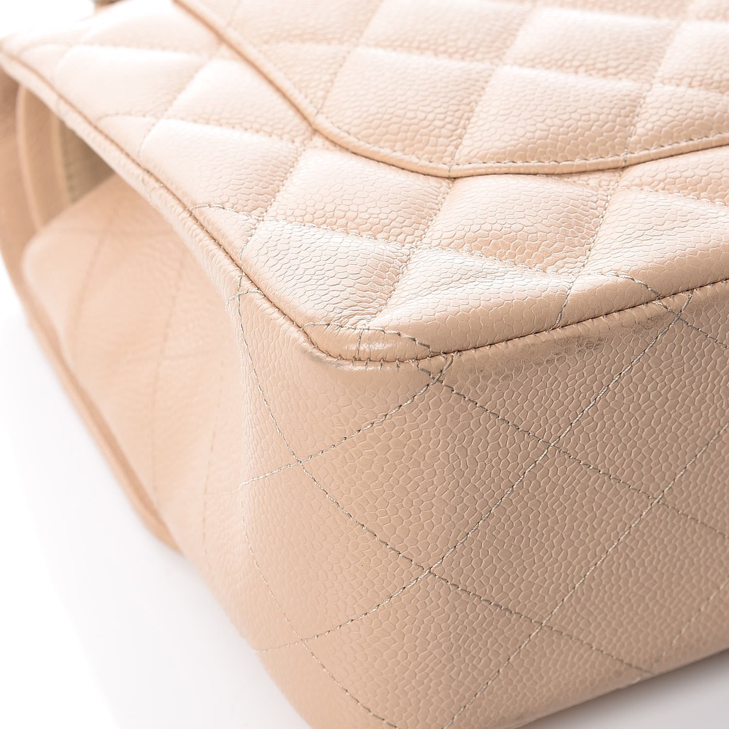 Chanel Caviar Quilted Jumbo Double Flap Beige Clair 17 of 18