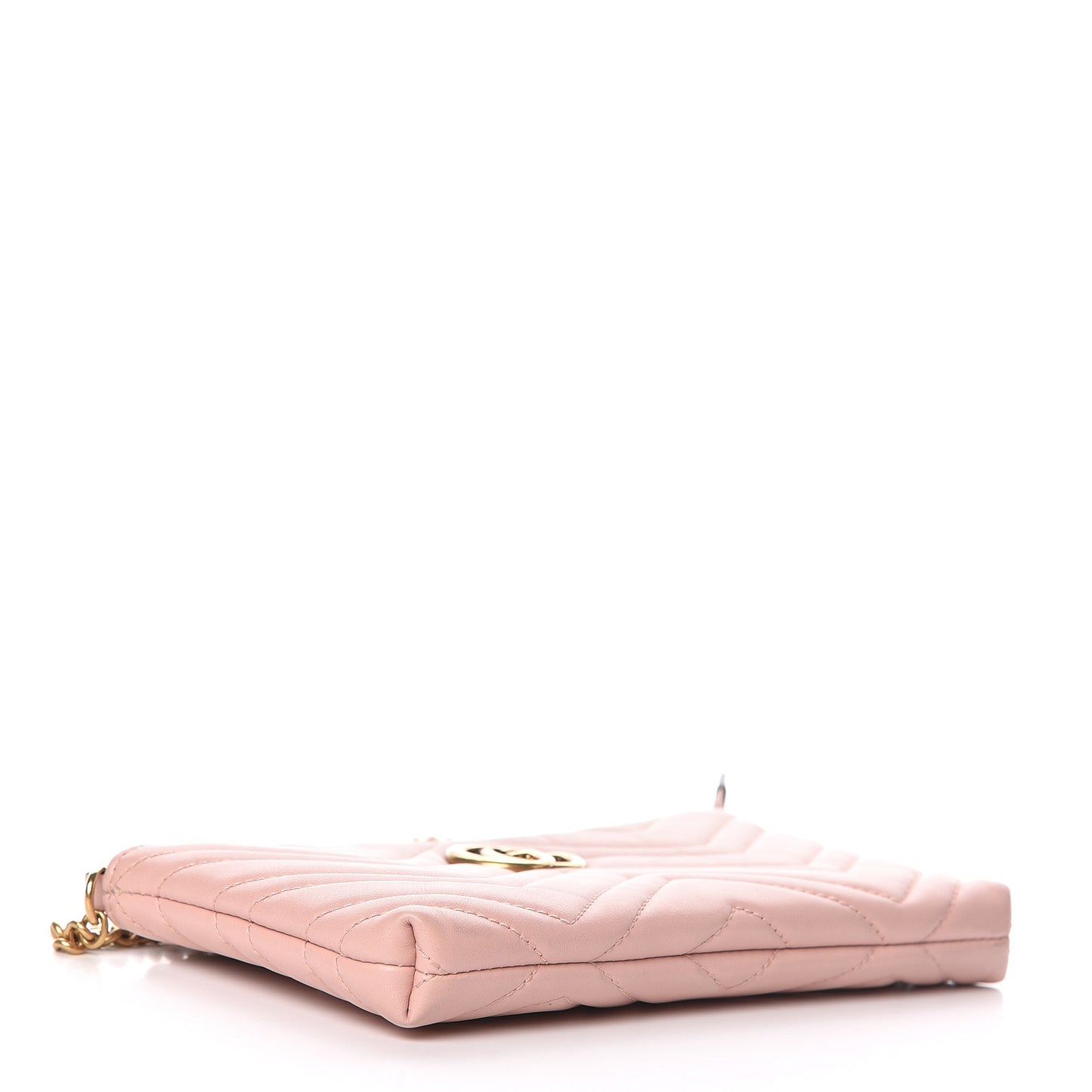Calfskin Matelasse Mini GG Marmont Chain Bag Perfect Pink
