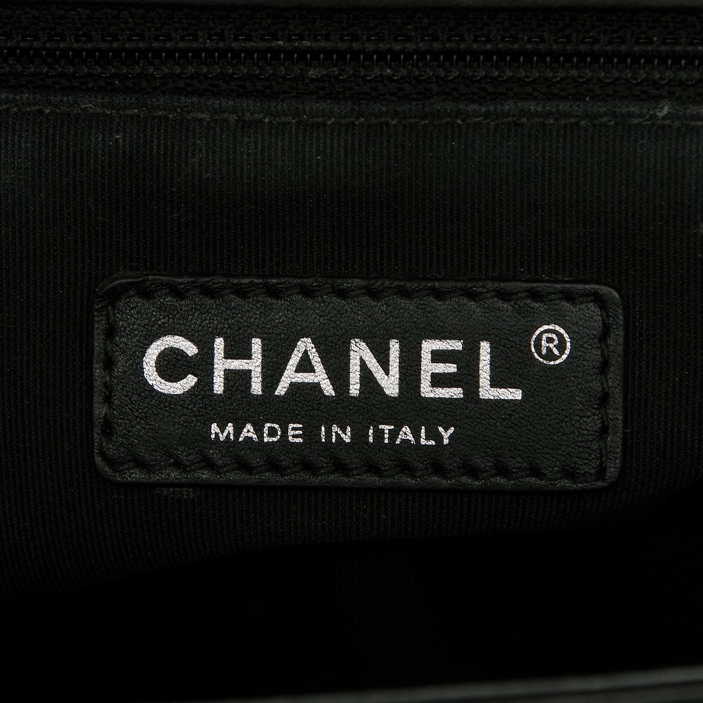 Lambskin Quilted Large Boy Flap Beige Black