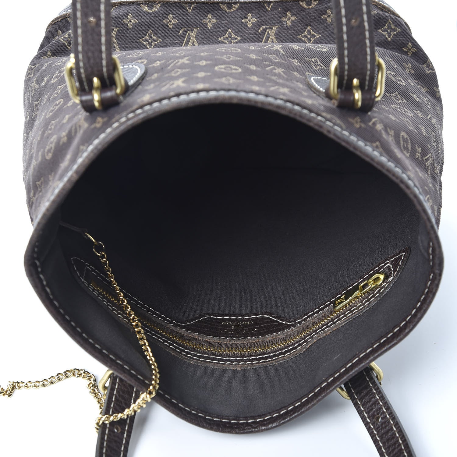 Louis Vuitton Mini Lin Monogram Bucket Bag Ebene 8 of 18