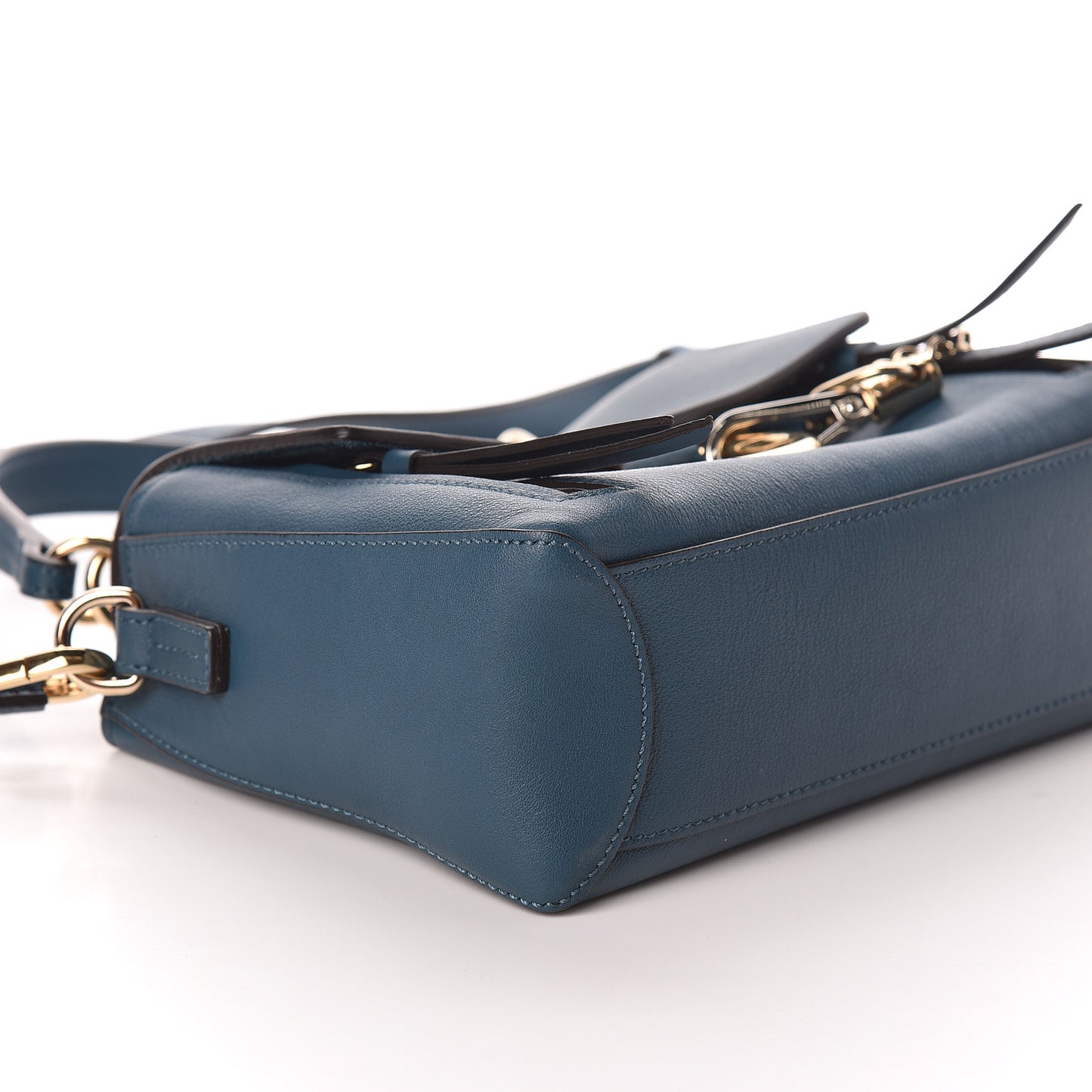 Calfskin Mini Faye Day Shoulder Bag Navy Ink