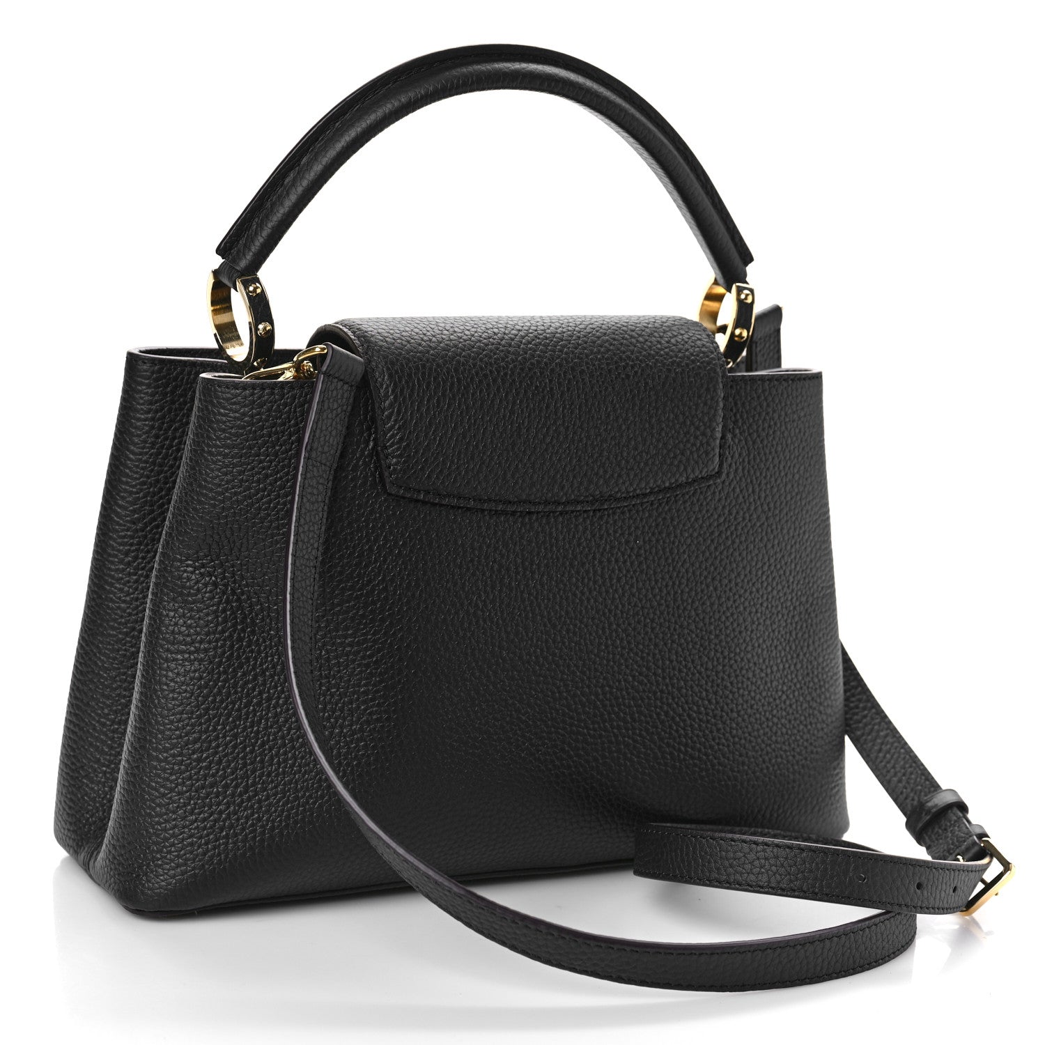 Louis Vuitton Taurillon Capucines PM Black 3 of 8