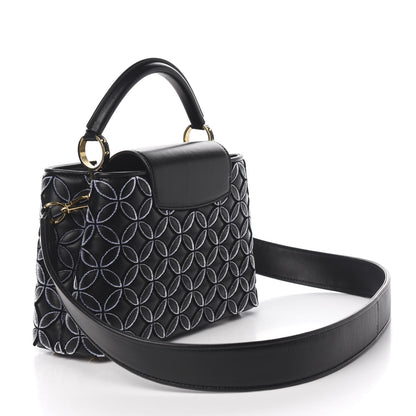 Louis Vuitton Tufted Lambskin Capucines BB Black 2 of 8