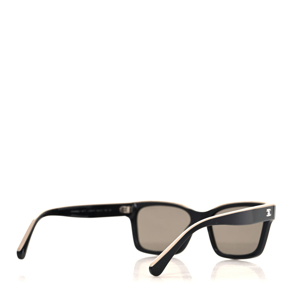 Acetate Polarized Square Sunglasses 5417 Black Beige