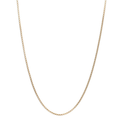 David Yurman 18K Yellow Gold 1.7mm Box Chain Necklace 18" 1 of 4
