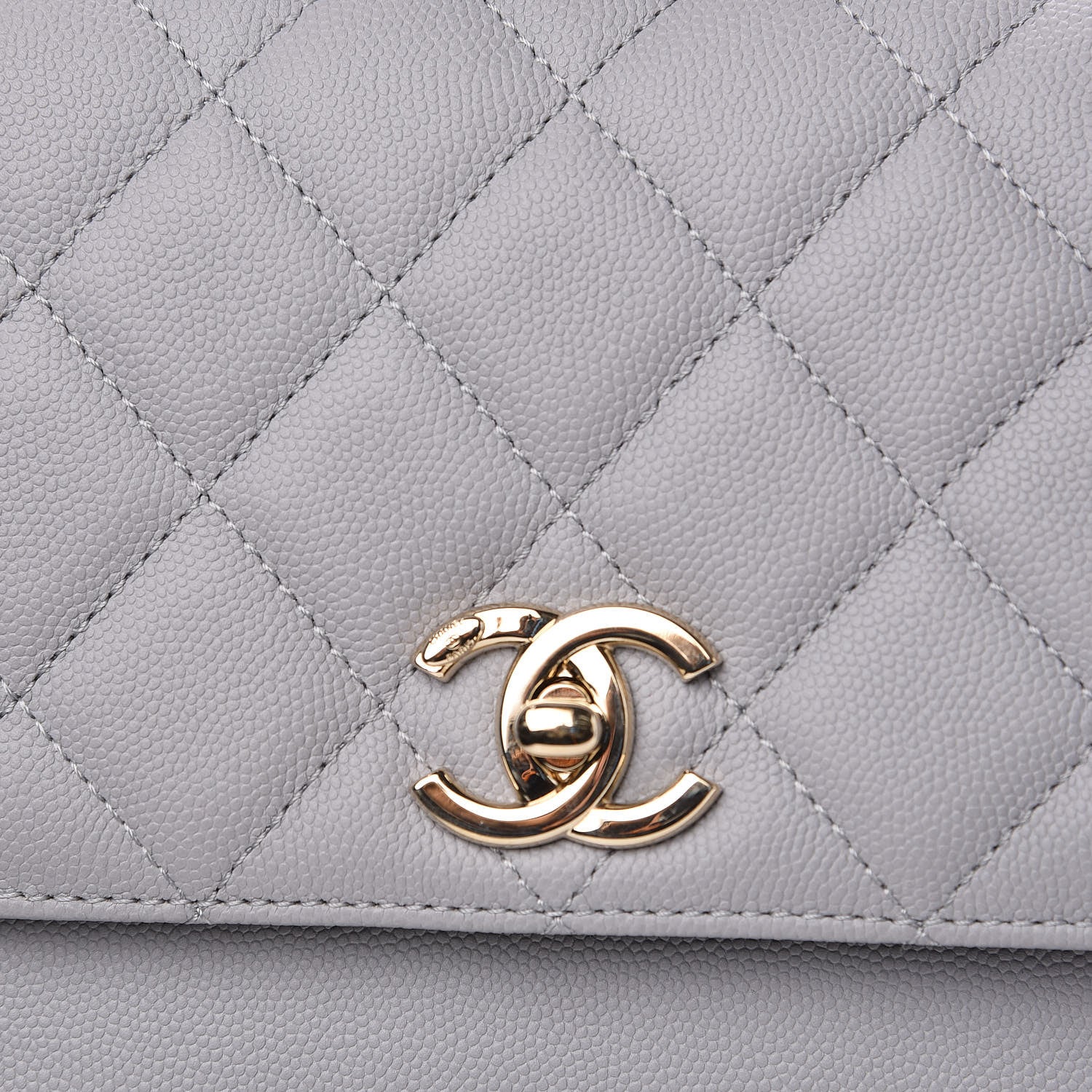 Chanel Caviar Quilted Medium Business Affinity Flap Grey 10 of 10