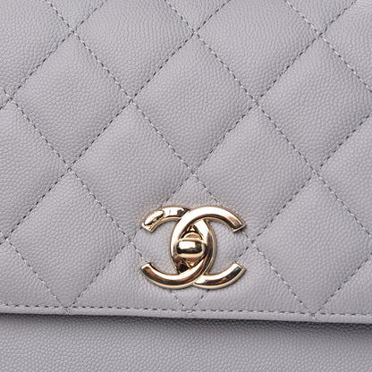 Chanel Caviar Quilted Medium Business Affinity Flap Grey 10 of 10