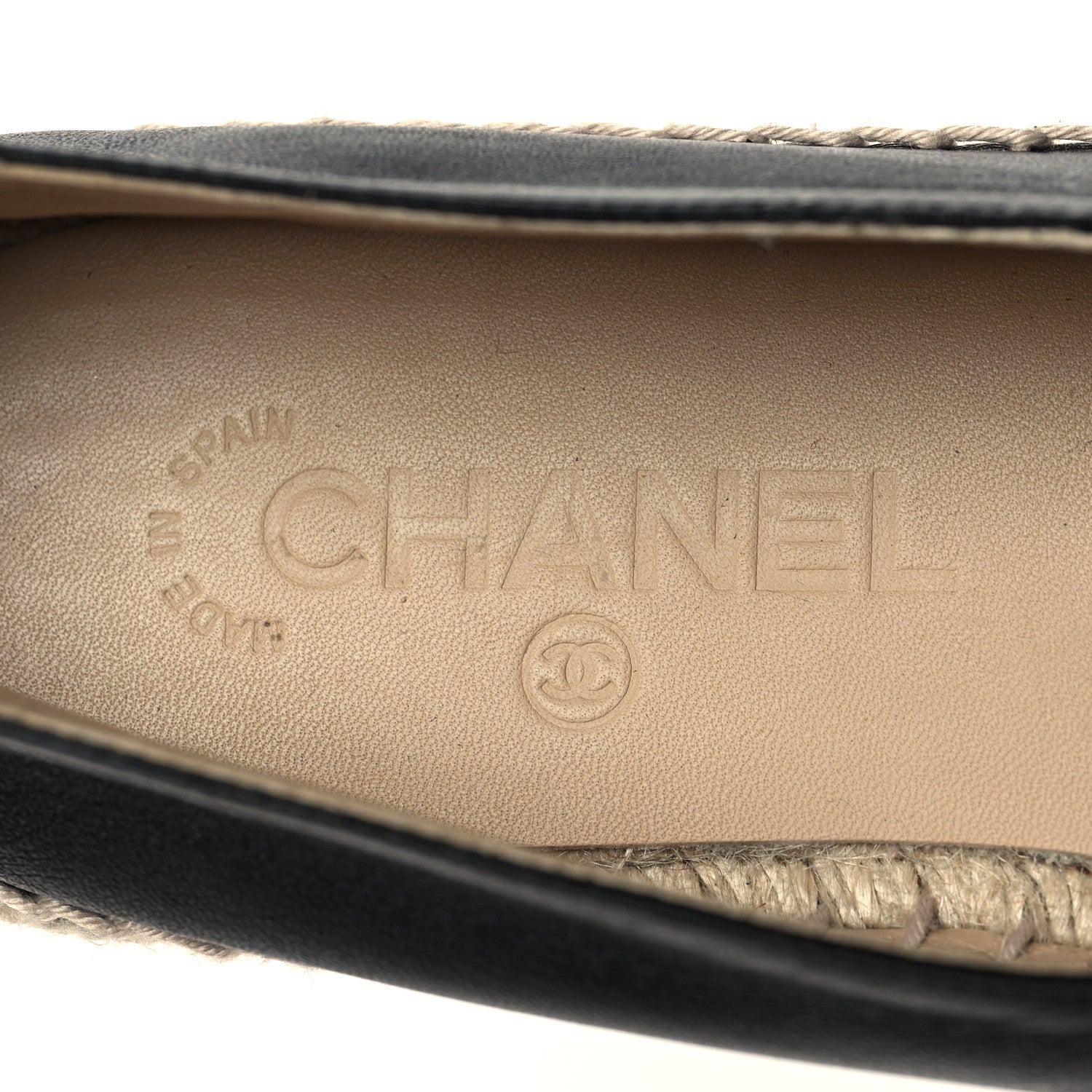 Chanel Lambskin CC Espadrilles 41 Black 9 of 9