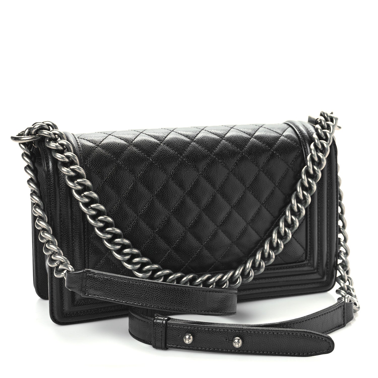 Chanel Caviar Quilted Medium Boy Flap Black 3 of 10