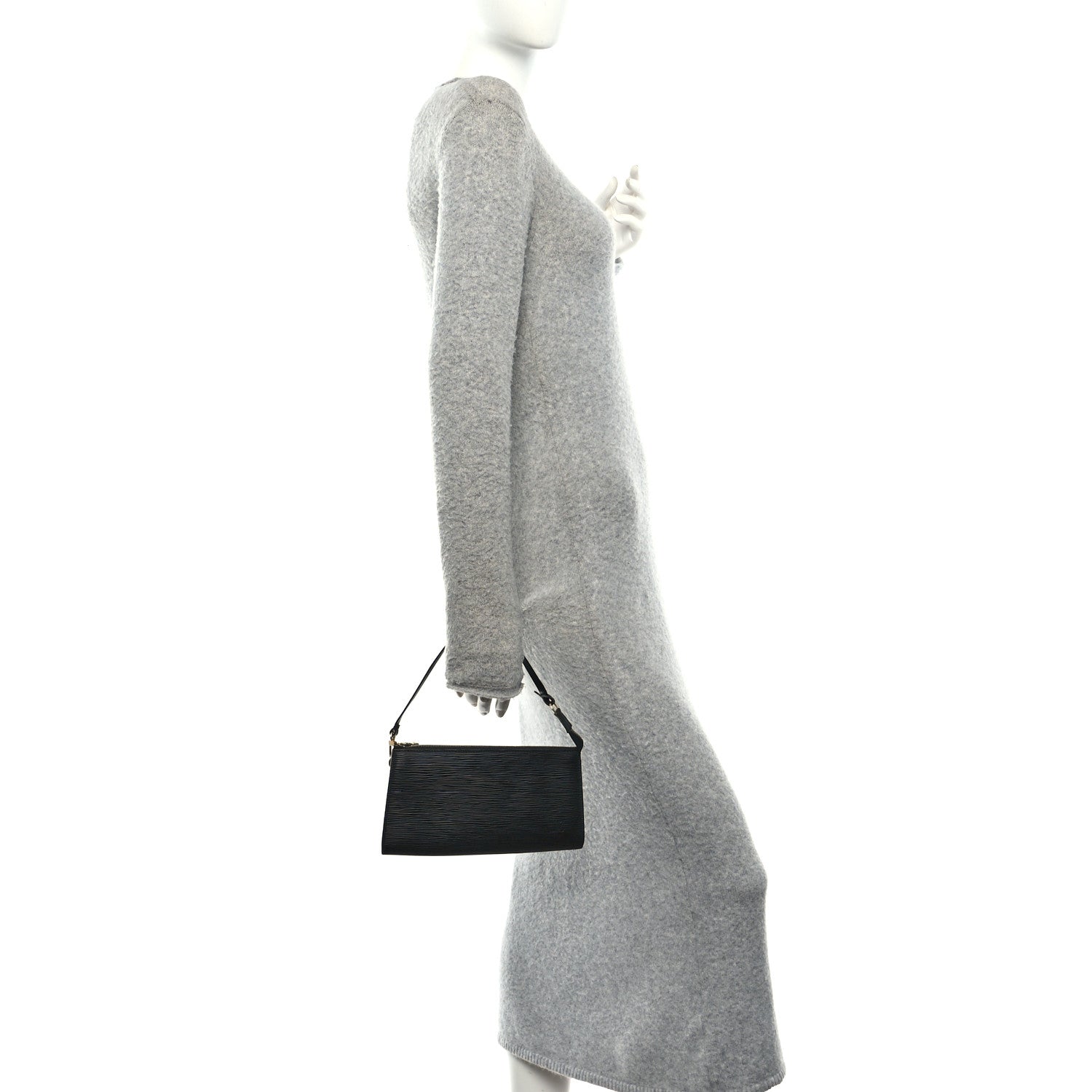 Louis Vuitton Epi Pochette Accessories 24 Black 2 of 10