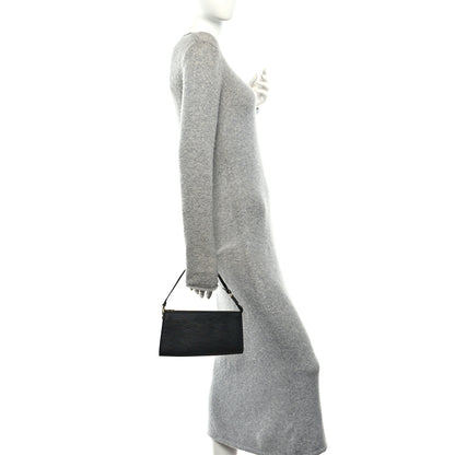 Louis Vuitton Epi Pochette Accessories 24 Black 2 of 10