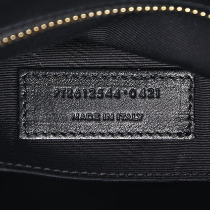 Saint Laurent Suede Calfskin Monogram Lou Camera Bag Black 7 of 9