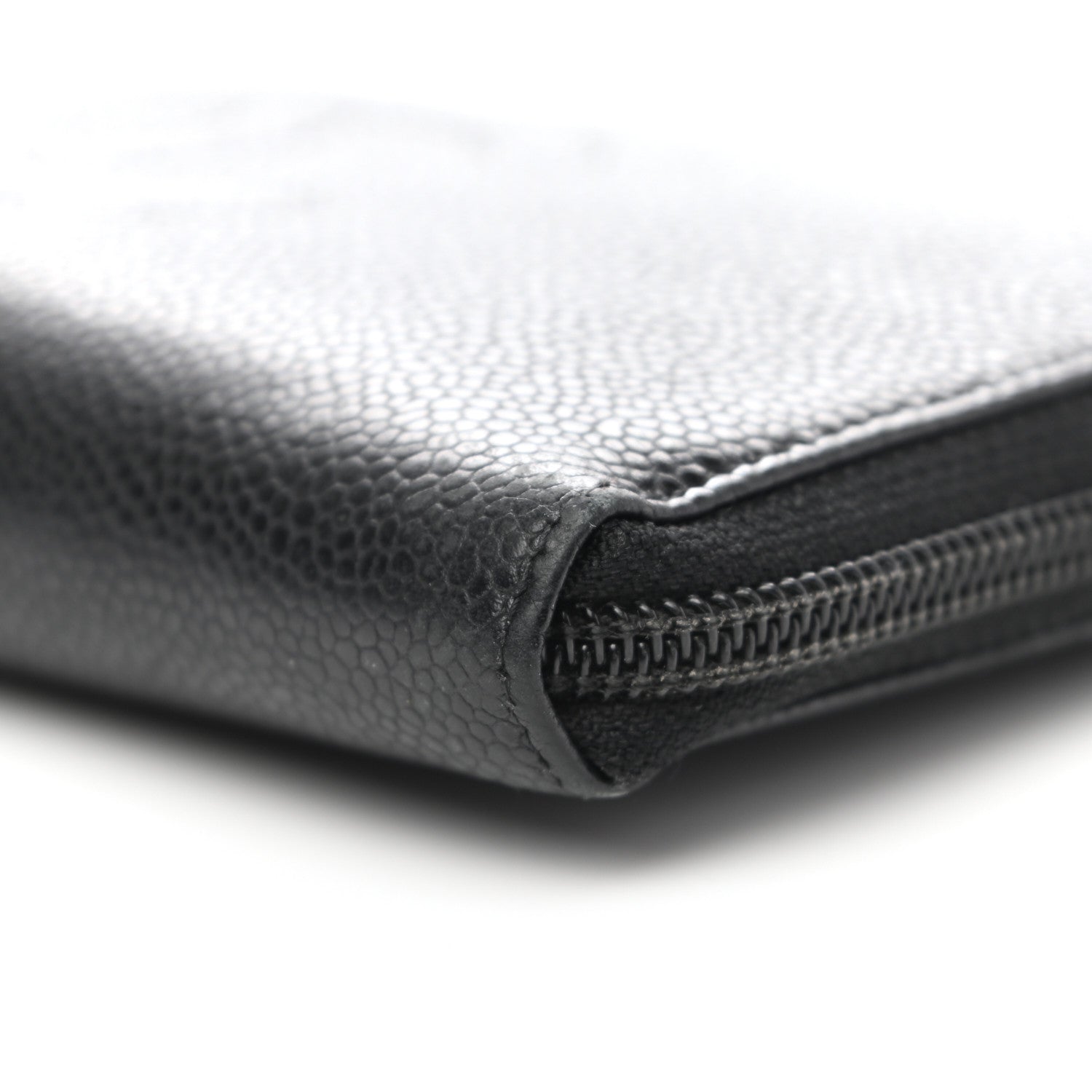 Chanel Caviar Large Timeless CC Zip Around Wallet Black 10 of 12
