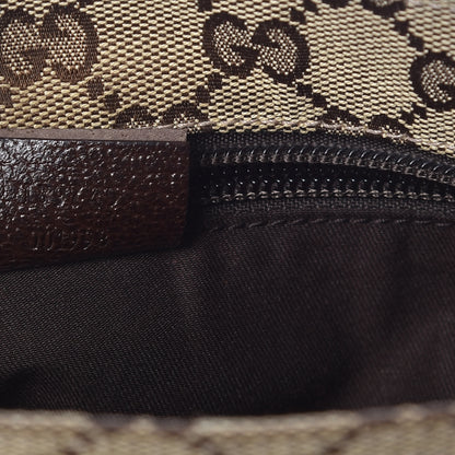 Gucci Monogram Web Small Flat Messenger Crossbody Dark Brown 7 of 10