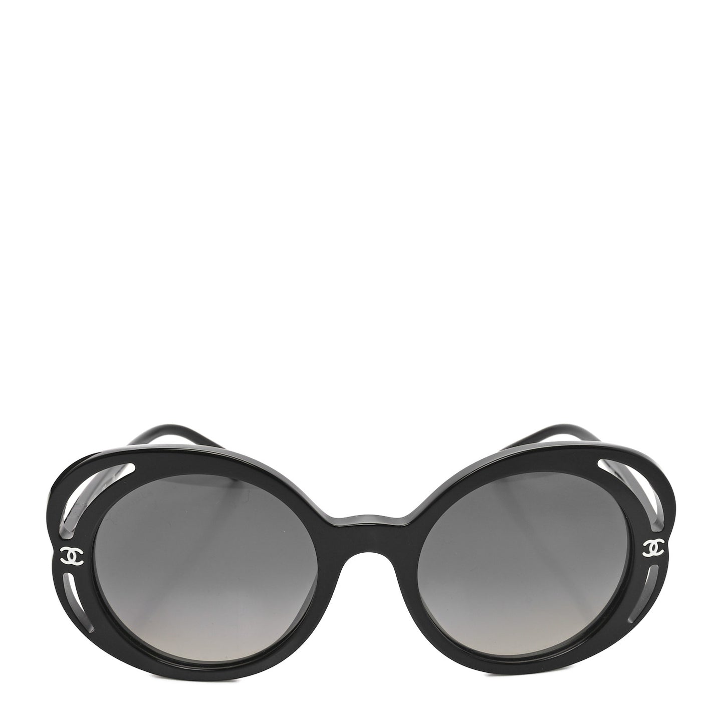 Acetate Round Sunglasses 71572A Black