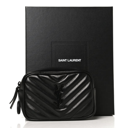 Saint Laurent Calfskin Matelasse Monogram Lou Belt Bag Black 12 of 12