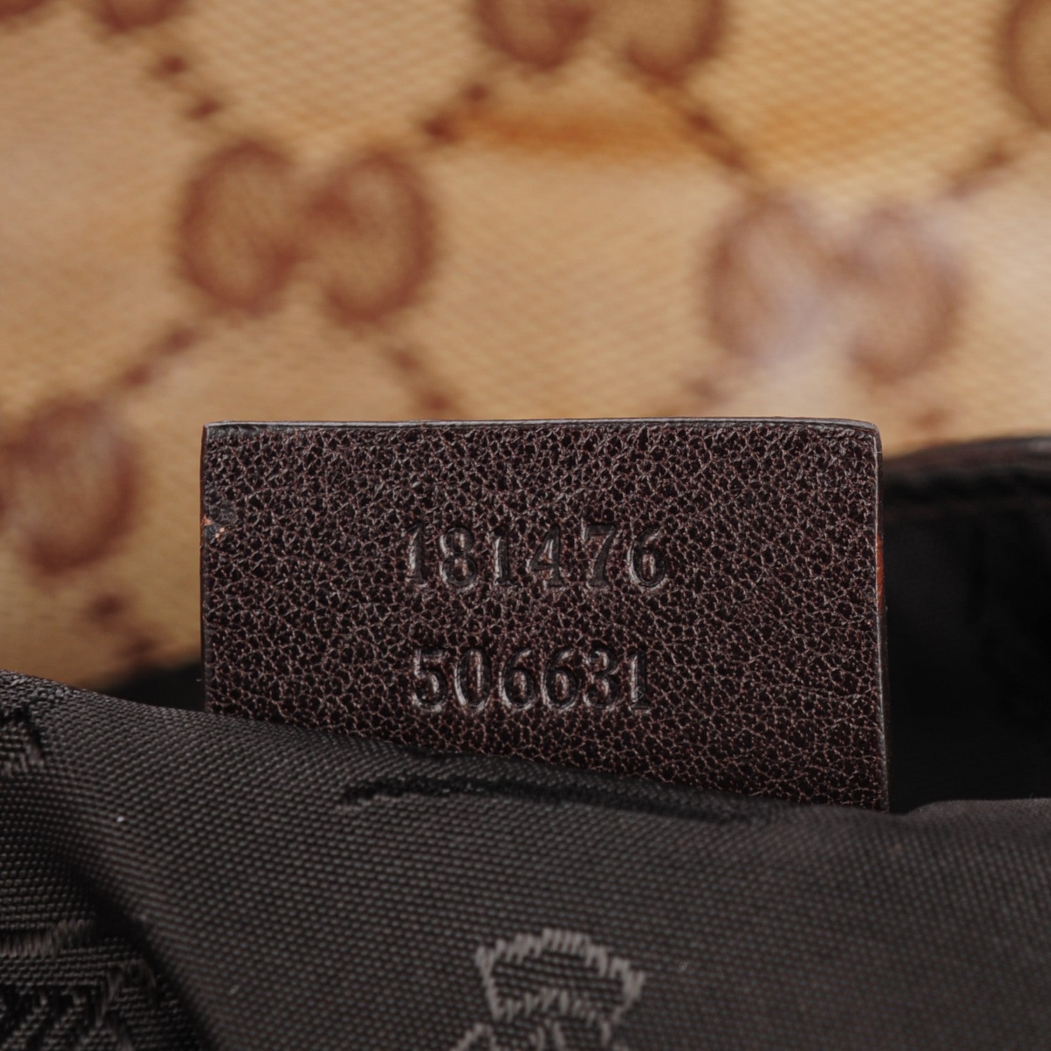Gucci Crystal Monogram Duchessa Flap Shoulder Bag Dark Brown 7 of 7