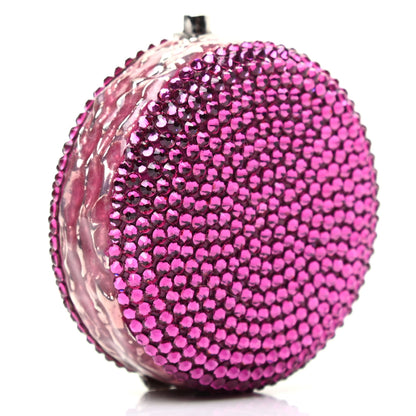 Judith Leiber Crystal French Macarons Minaudiere Pill Box Pink 4 of 6