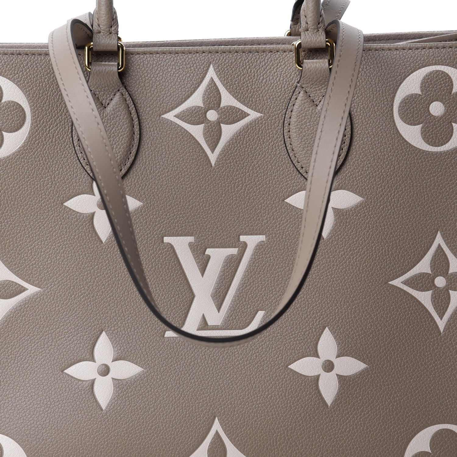 Louis Vuitton Empreinte Monogram Giant Onthego MM Tourterelle Creme 11 of 11