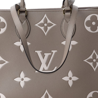Louis Vuitton Empreinte Monogram Giant Onthego MM Tourterelle Creme 11 of 11