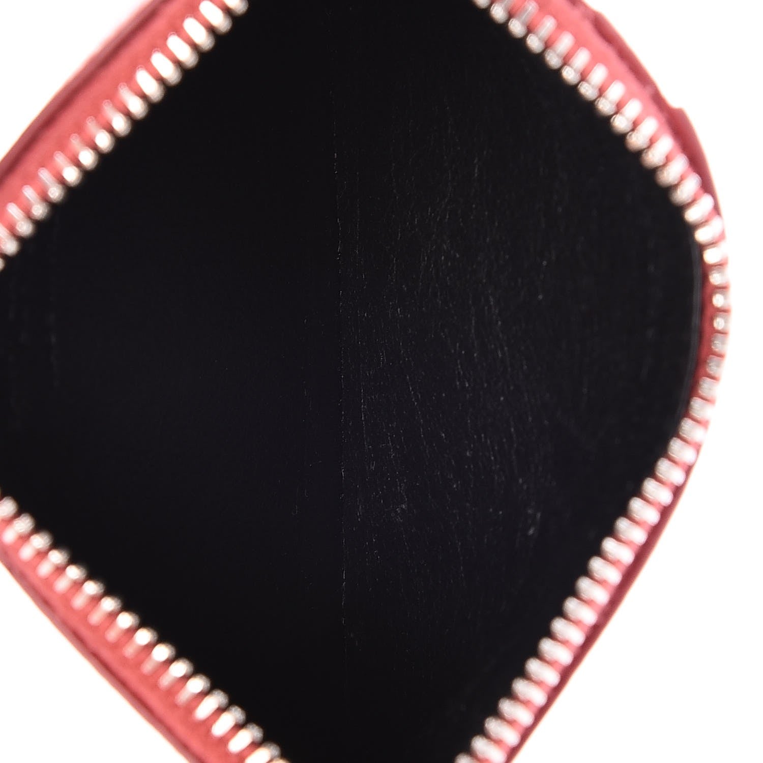 Saint Laurent Grained Calfskin 5 Fragments Zip Pouch Card Holder New Red 5 of 8