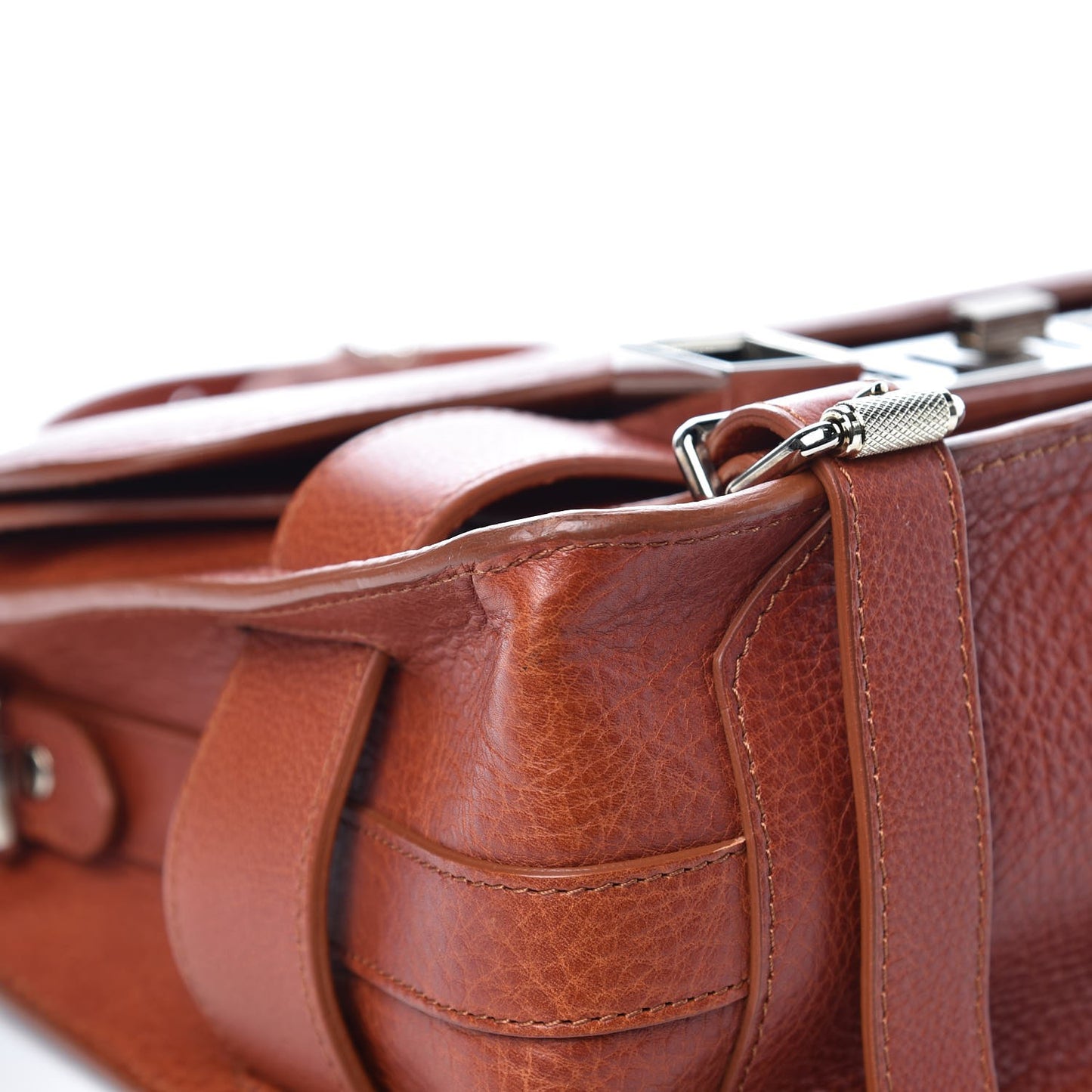 Calfskin PS11 Classic Shoulder Bag Saddle