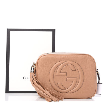 Gucci Pebbled Calfskin Small Soho Disco Bag Camelia 8 of 8