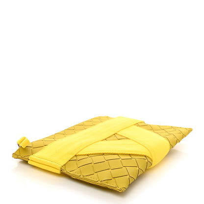 Bottega Veneta Rubber Intrecciato Canvas V Tape Flat Zip Pouch Mirabelle 4 of 7