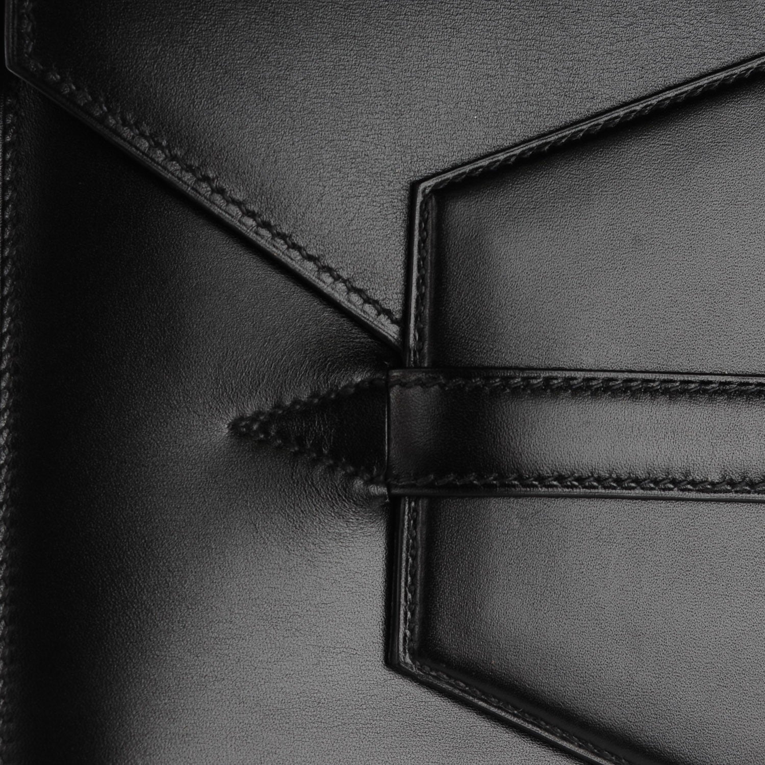 Hermes Box Calfskin Faco Clutch Black 9 of 9