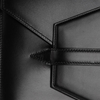 Hermes Box Calfskin Faco Clutch Black 9 of 9
