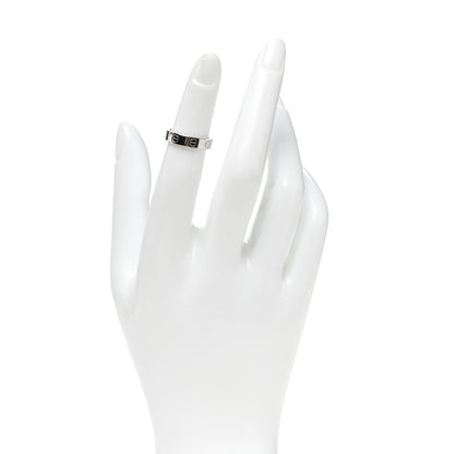 Cartier 18K White Gold Diamond 4mm LOVE Wedding Band Ring 46 3.75 3 of 8