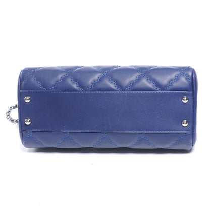 Chanel Lambskin Hamptons Large Shopping Bag Dark Blue 4 of 7