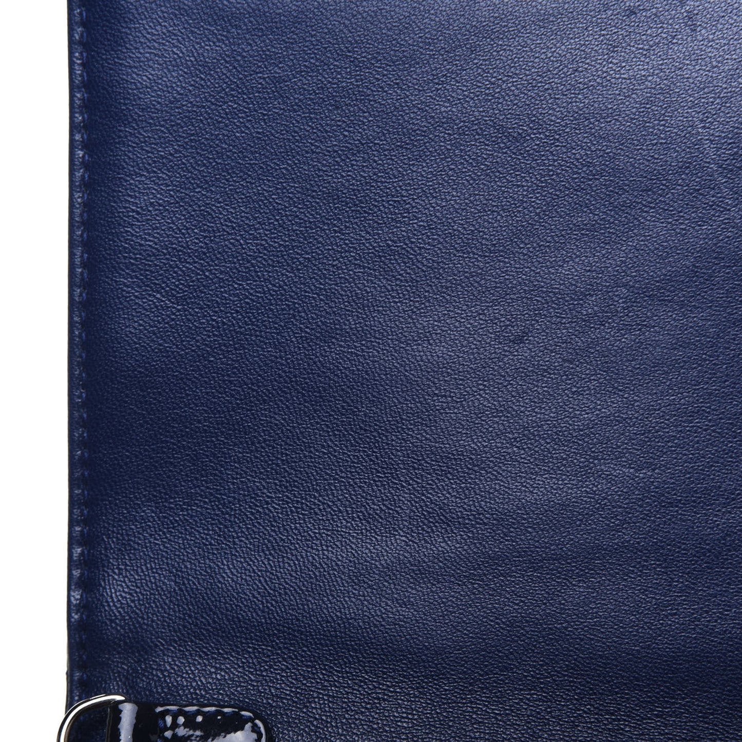 Patent Cannage Lady Dior Convertible Clutch Navy Blue