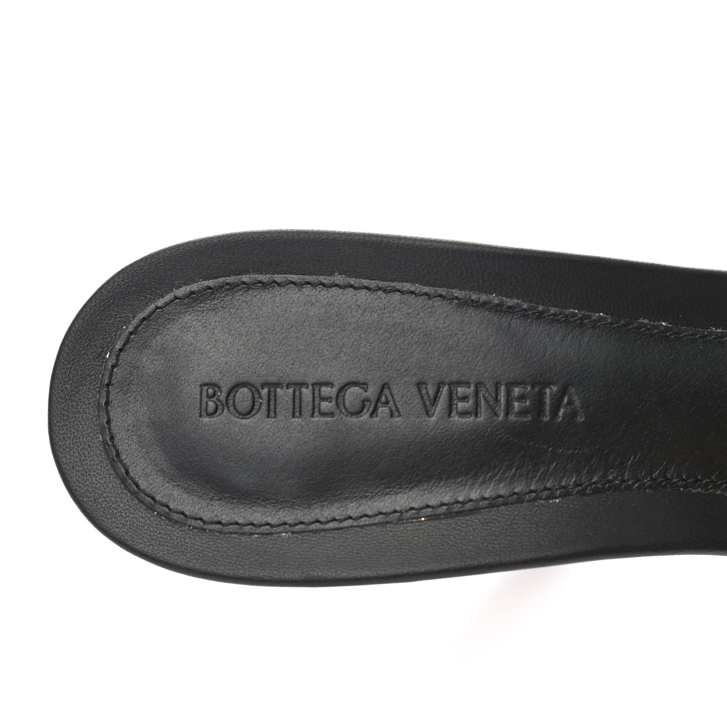 Nappa Matelasse Padded Mule Sandals 38 Black