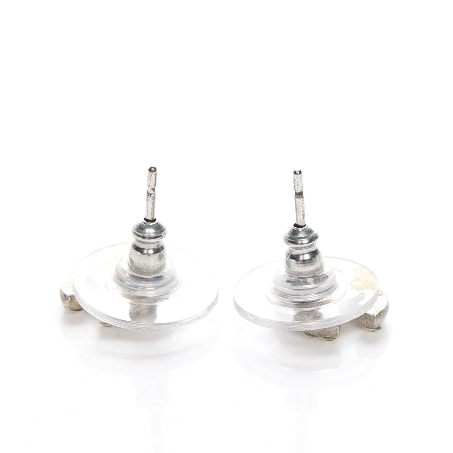 Crystal Mini Timeless CC Earrings Silver