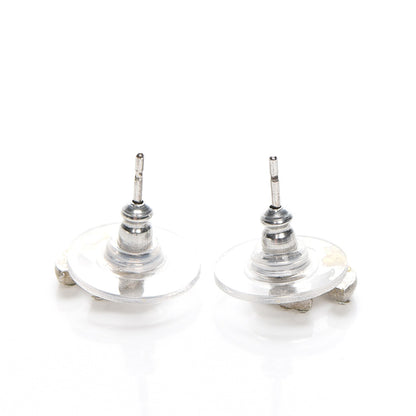 Chanel Crystal Mini Timeless CC Earrings Silver 4 of 4
