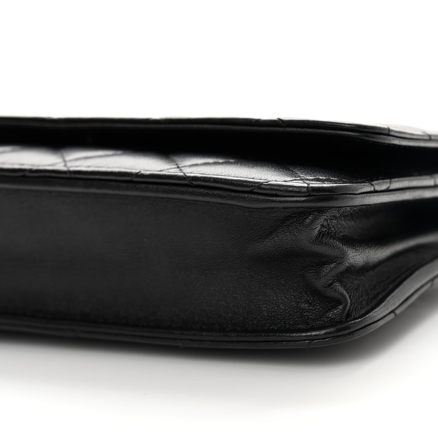 Chanel Lambskin Quilted Wallet On Chain WOC Black 11 of 19